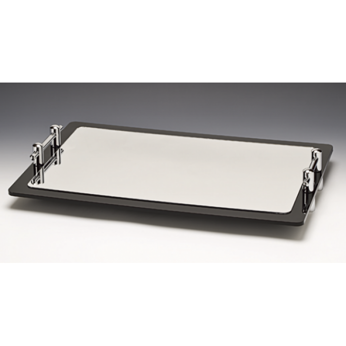 Platou prezentare 60x40cm dreptunghiular RAKI, cu manere si suprafata oglinda