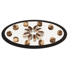 Platou RAKI oval acrilic prezentare suprafata tip oglinda 40x60cm MN0136441