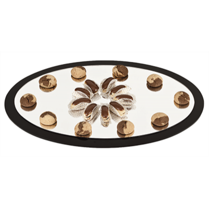 Platou RAKI oval acrilic prezentare suprafata tip oglinda 40x60cm MN0136441