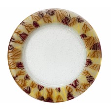 Platou rotund RAKI pentru servit 32cm CORAL RIM RED MN0103237