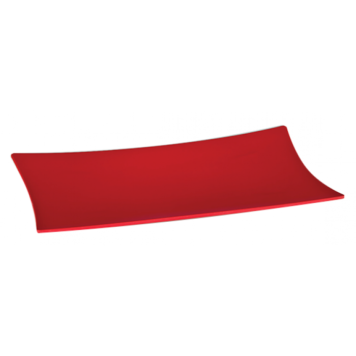 Platou servire melamina RAKI, 45x28xh1cm, rosu