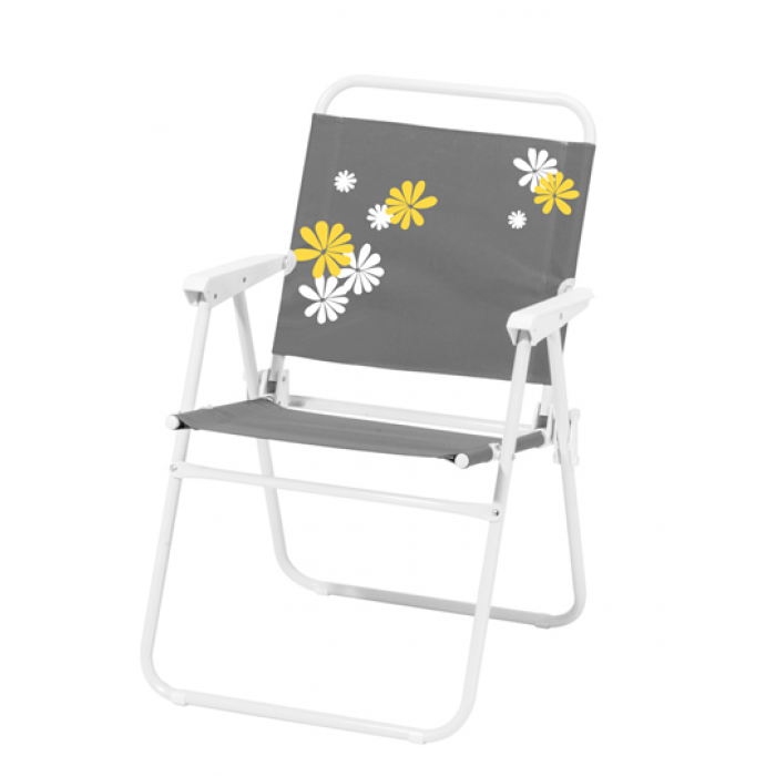 Scaun camping pliant TIBAU culoare gri