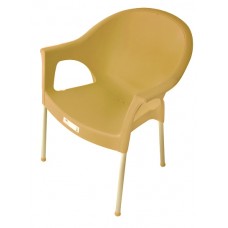 Scaun gradina,terasa cu brate BERGAMA culoare de tec