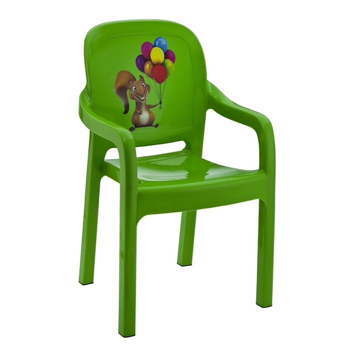 Scaunel cu brate pentru copii RAKI ELITE 39,5x36x65cm verde