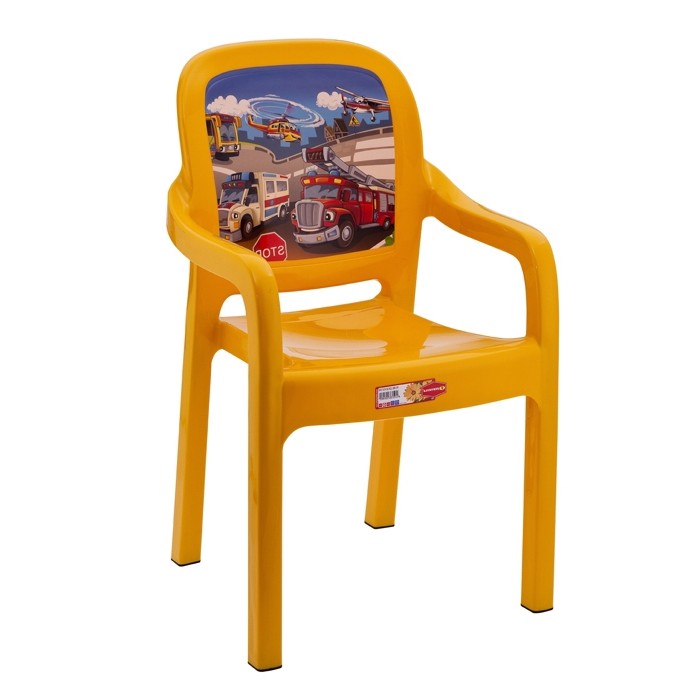 Scaunel cu brate pentru copii RAKI ELITE 39,5x36x65cm galben