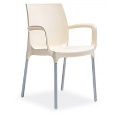 Scaun gradina,terasa cu brate SUNNY culoare crem