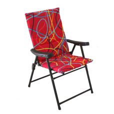 Scaun gradina,camping pliant ALVAS culoare rosie