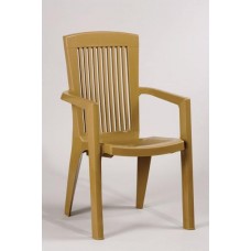 Scaun din masa plastica LARISA culoare de tec