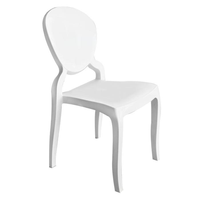 Scaun din masa plastica MONALISA culoare alb