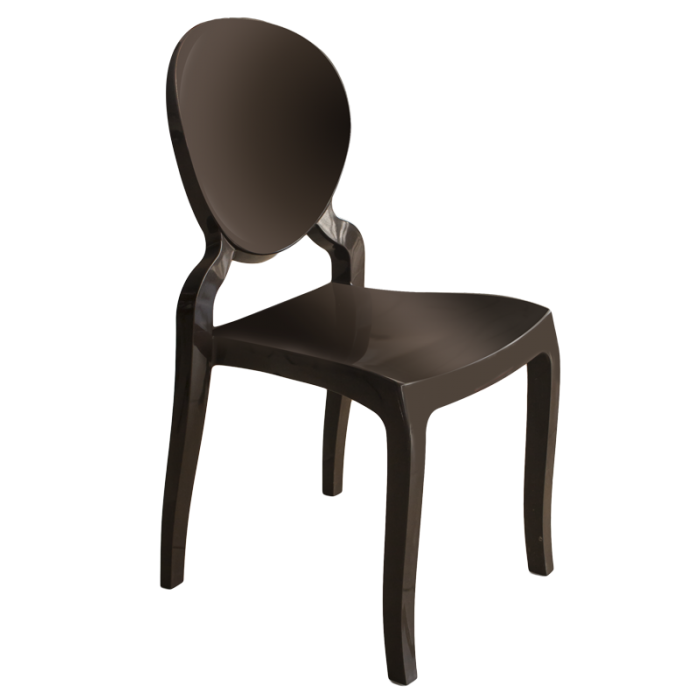 Scaun din masa plastica MONALISA culoare cafea