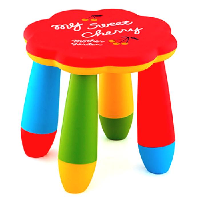 Scaun pentru copii RAKI FLOARE 28xh26cm rosu