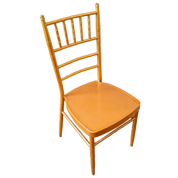 Scaun metalic RAKI GOLD pentru evenimente, catering 39x41x92cm