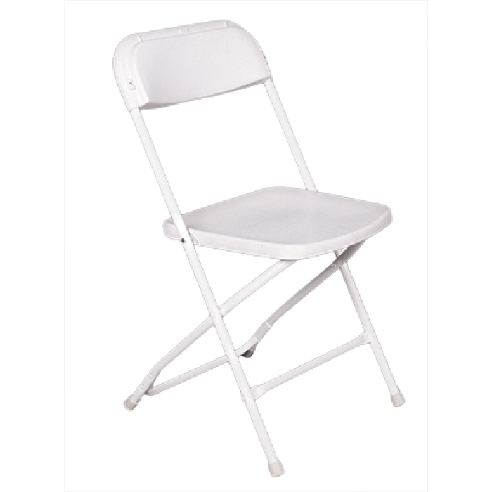 Scaun metalic pliant RAKI CLASIC pentru evenimente, catering culoare alba