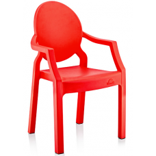 Scaunel cu brate pentru copii gradinita RAKI PIGLET 31x33x65cm rosu