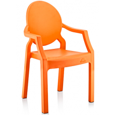 Scaunel cu brate pentru copii gradinita RAKI PIGLET 31x33x65cm portocaliu