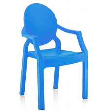 Scaunel cu brate pentru copii gradinita RAKI PIGLET 31x33x65cm albastru inchis