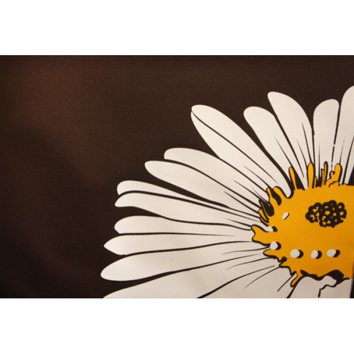 Scaun pliant plaja/camping cu perna RAKI FLOWER 57, reglabil 3 pozitii, panza cu cadru metalic, 56,5x91x96cm, rosu