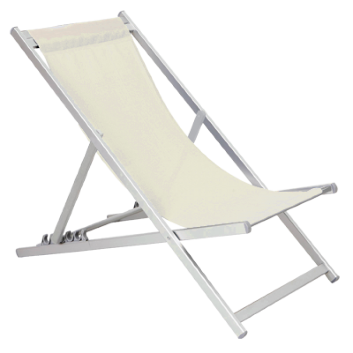 Scaun pliant 5 pozitii pentru camping,plaja TOUROS culoare bej