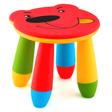 Scaun pentru copii RAKI URSULET 28xh26cm rosu