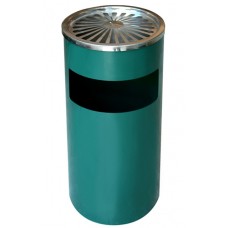 Scrumiera exterioara cu cos gunoi 25xh61cm verde MN014467