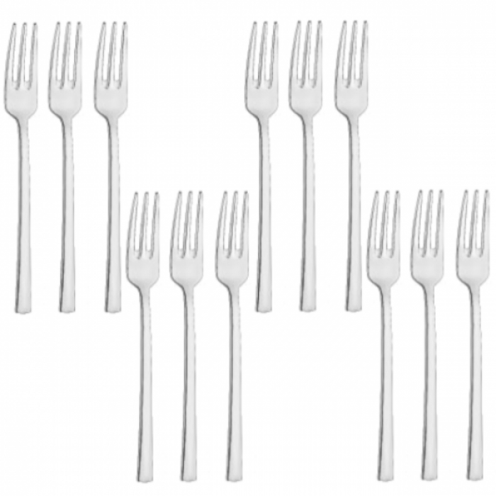 Set 12 furculite desert grosime 3,5mm INOXRIV MEDEA MN0118219-3