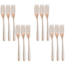 Set 12 furculite otel inoxidabil 18, 10 INOXRIV NOVECENTO PINK GOLD MN0118231-3