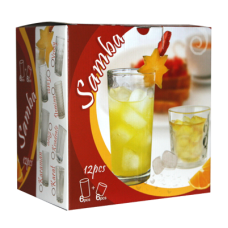 Set 12 pahare sticla SAMBA VENI MN011185