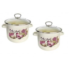 Set 2 oale cu capac sticla RAKI PINK OF TIME 3L, 5,5L B0129331-29354