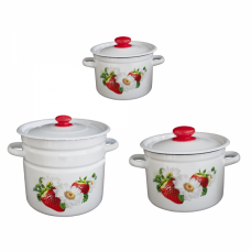 RAKI VICTORIA Set 3 oale emailate 3L, 5,5L, 7L