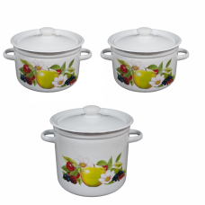 RAKI LETNII SAD Set 3 oale emailate 2L, 3L, 5,5L