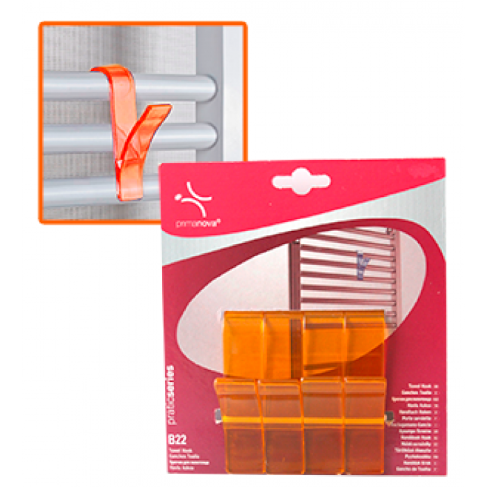 Set 4 cuiere prosoape baie orange MN0137181