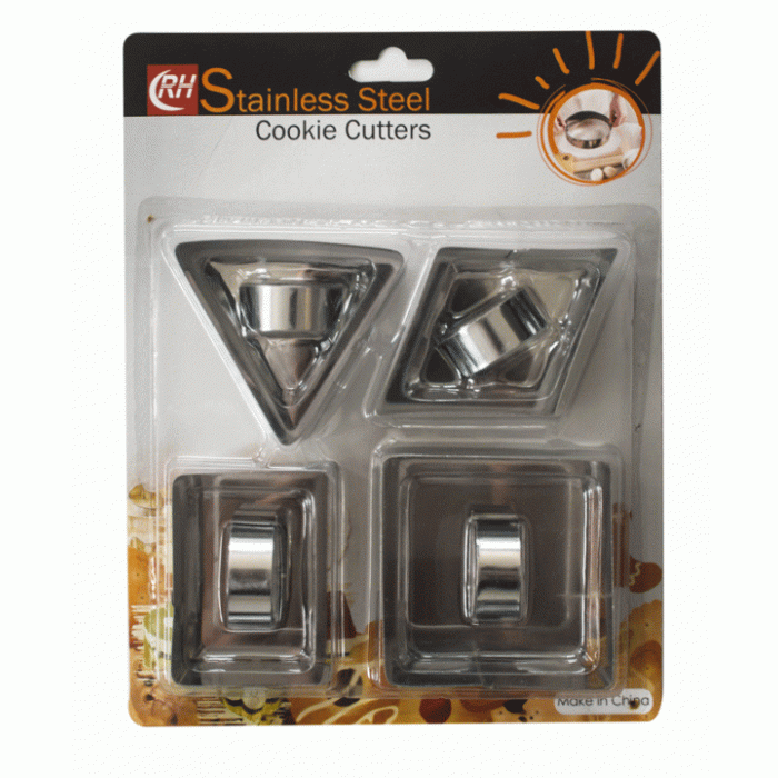 Set 4 forme inox copt prajituri RAKI MN01981081
