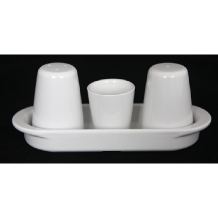 Set 4 piese solnita, pipernita, suport scobitori cu suport, RAKI, 20x7xh7,7cm