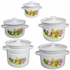 RAKI AVANTA Set 5 oale emailate 2L, 3L, 5,5L, 9L, 12L