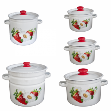 RAKI VICTORIA Set 5 oale emailate 3L, 4,5L, 5,5L, 7L, 12L