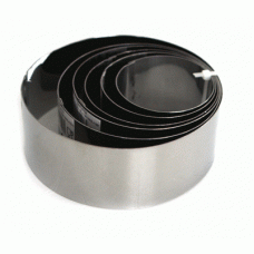 Set 6 forme inox rotunde copt prajituri RAKI 6cm,7cm,8cm,9cm,10cm,12cm MN0198273