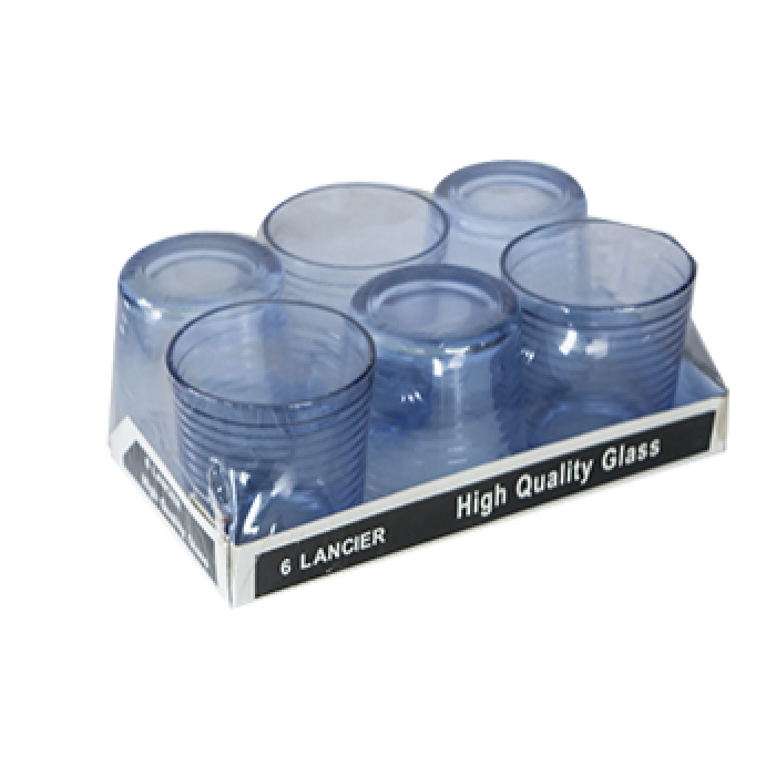 Set 6 pahare DORO albastre 265ml MN011197