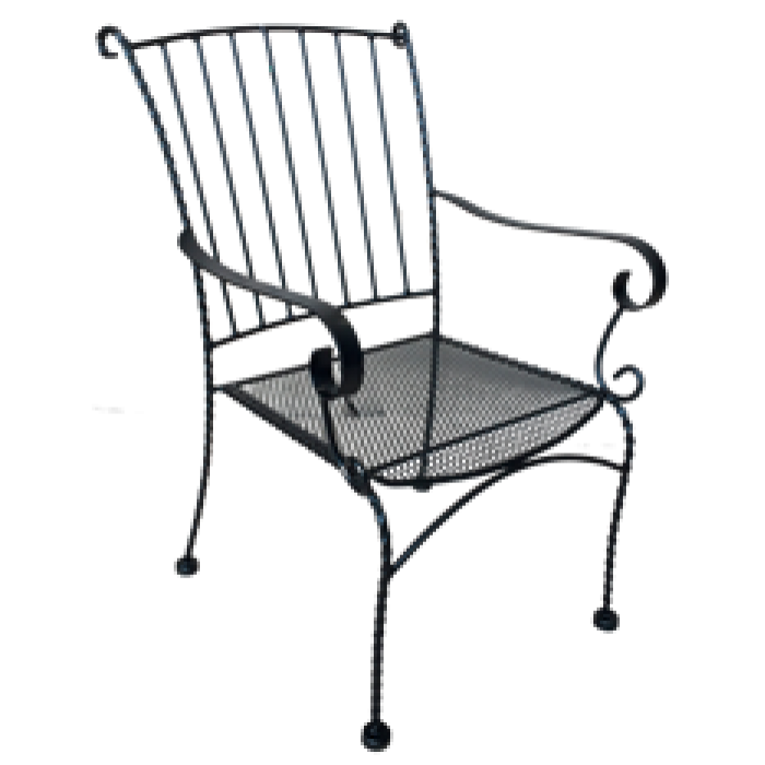 Set mobila terasa,gradina din fier forjat KING-AMERIKA Masa rotunda 100cm cu 4 scaune