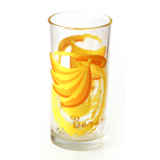 Set pahare 6 buc cu decor banane, bauturi racoritoare