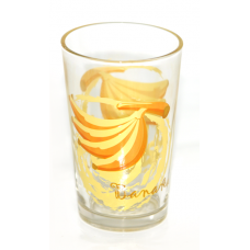 Set pahare 6 buc cu decor banane, bauturi racoritoare
