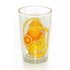Set pahare 6 buc cu decor lamai, bauturi racoritoare