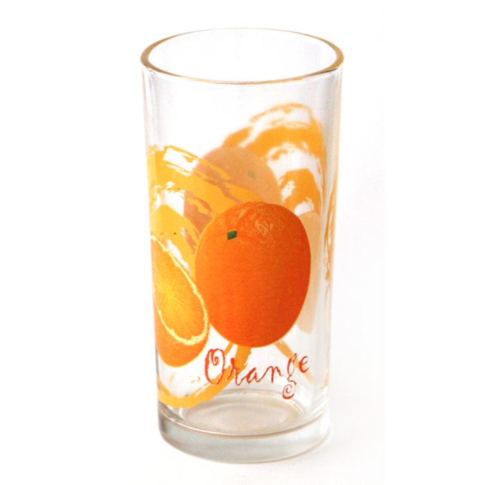 Set pahare 6 buc cu décor ORANGE MN011104 bauturi racoritoare