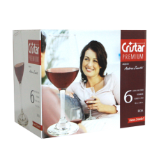 Set pahare pentru vin rosu 6 buc 298cc CRISTAR PREMIUM MN011259