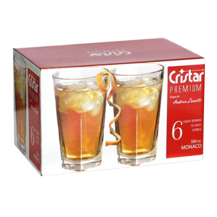 Set pahare 300cc 6 buc CRISTAR seria MONACO MN011240