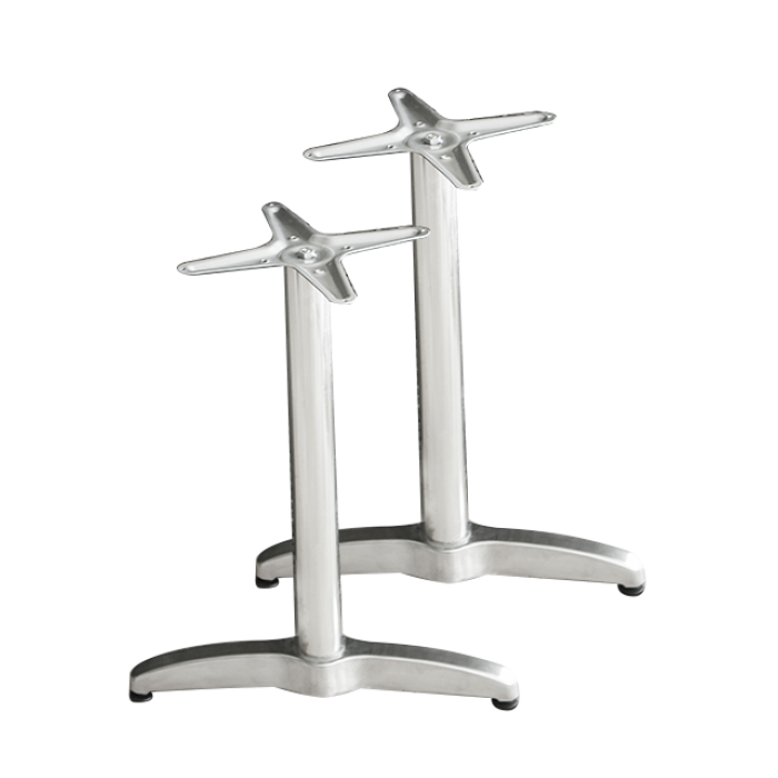 Set 2 picioare din aluminiu pentru masa cu blat dreptunghiular RAKI h72cm