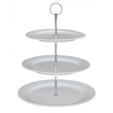 Set platou rotund din portelan 3 nivele