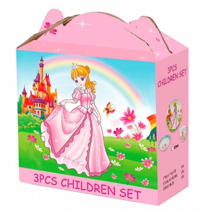 Set serviciu masa din portelan pentru copii Printesa