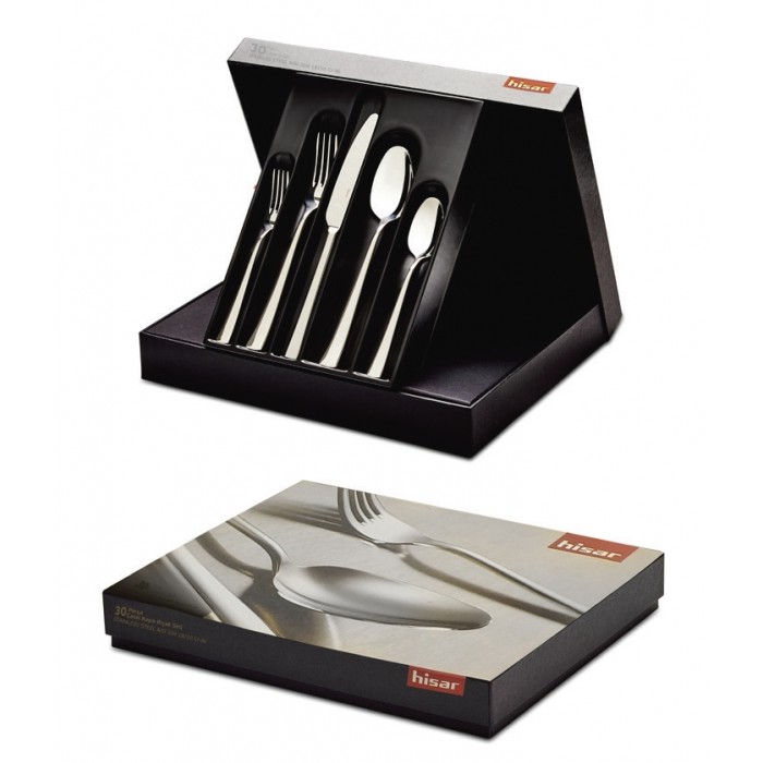 Set tacamuri 30 piese pentru 6 persoane, HISAR MIAMI, inox 18/10