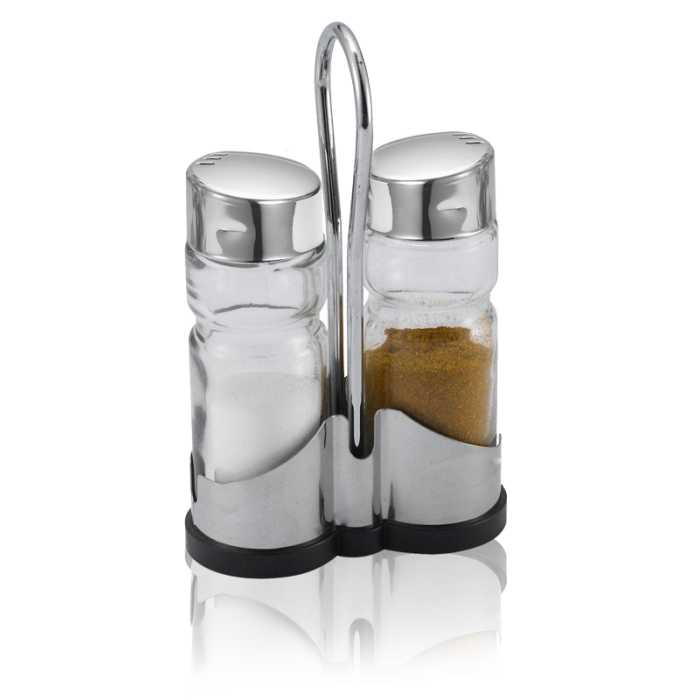 Solnita si pipernita CLASSIK LINE set 2 piese suport inox N-408B MN010641