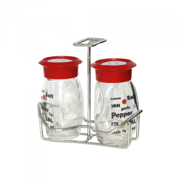 Solnita si pipernita cu suport capac rosu MN013223